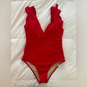 Summersalt The Ruffle Backflip | Red | Size 8